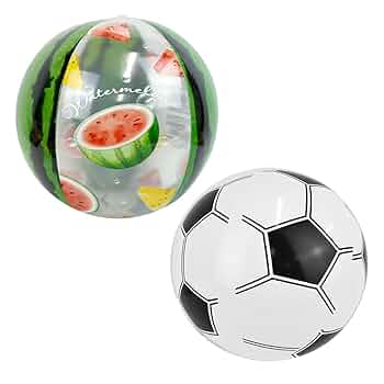 Amazon.co.jp: ビーチボール スイカ サッカーボール 2個セット
